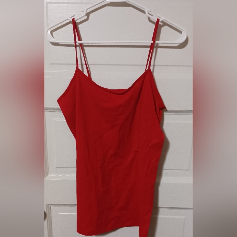 COPY - 𝅺NO boundaries red cami tank top xl(15-17) A-14